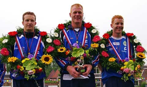 Winnaars 2010 Eise Eisingapartij: Marten Feenstra, Chris en Jacob Wassenaar.