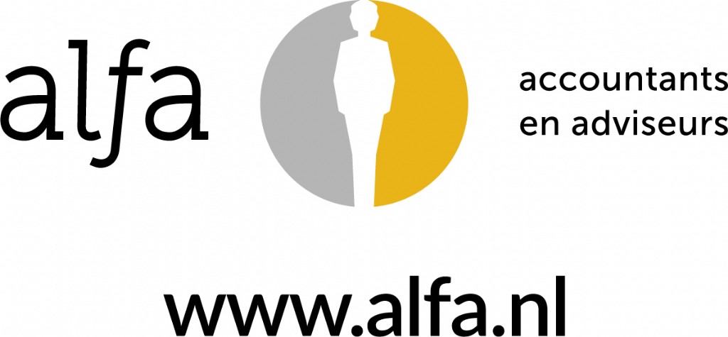 Alfa logo met website