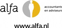Alfa logo met website