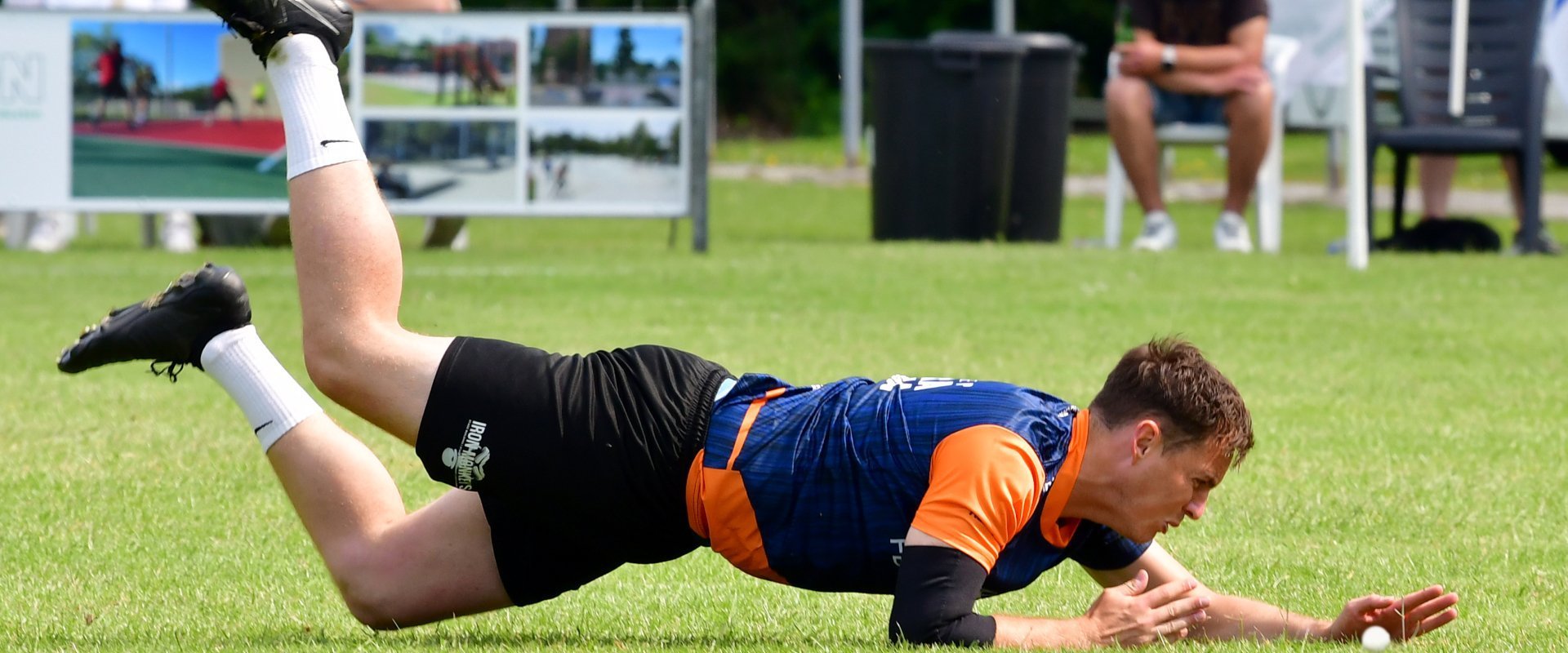 Auke Boomsma in actie