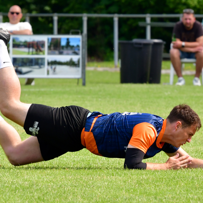 Auke Boomsma in actie